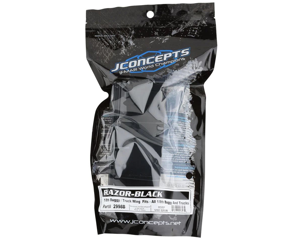 JConcepts Razor 1/8 Off Road Wing (Black)