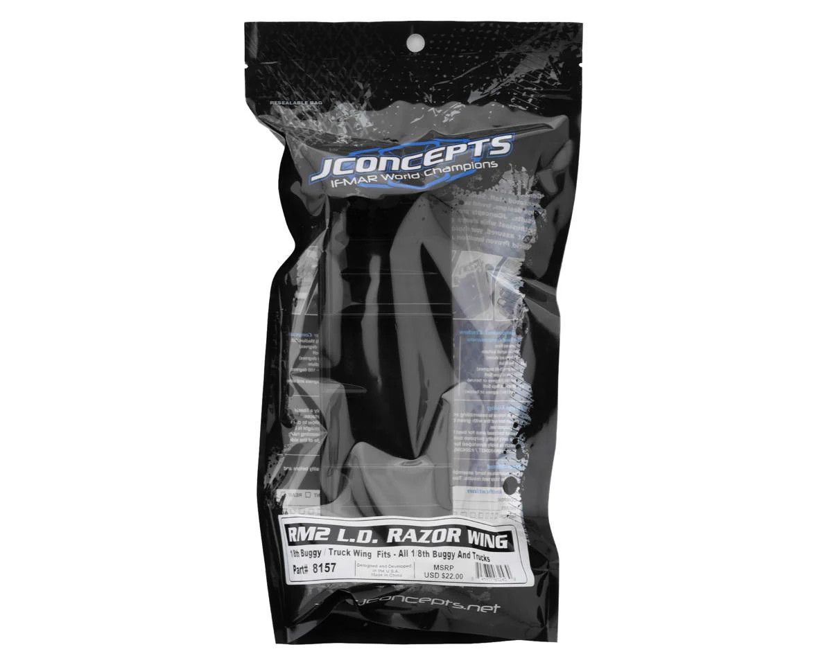 JConcepts RM2 1/8th Razor L.D. Buggy/Truck Wing (Black)