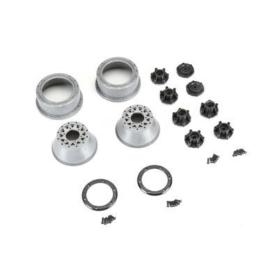 Limited Edition Raid Bead-Loc Fr/Rr 2.2"/3.0" 12 &amp; 14mm SC Wheels (2) Blk/Grey