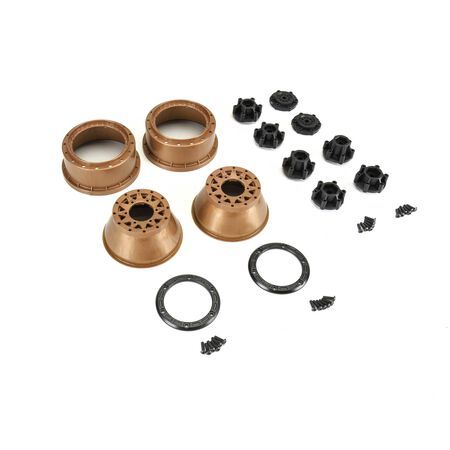 Limited Edition Raid Bead-Loc F/R 2.2"/3.0" 12 &amp; 14mm SC Wheels (2) Black/Bronze