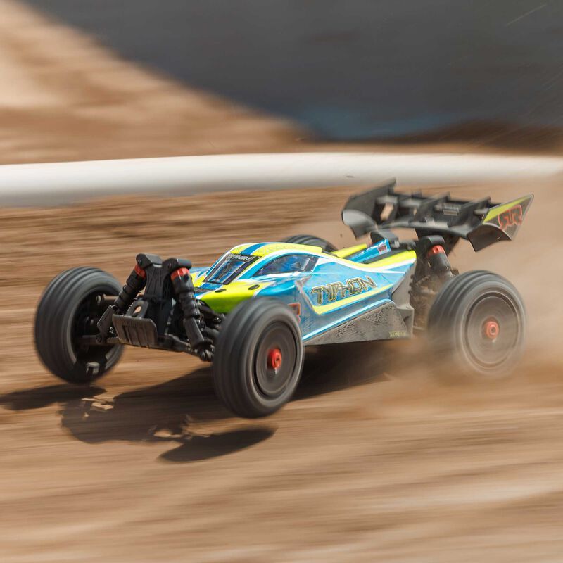 1/8 TYPHON 4X4 223S BLX BRUSHLESS BUGGY RTR WITH DSC BLUE/YELLOW