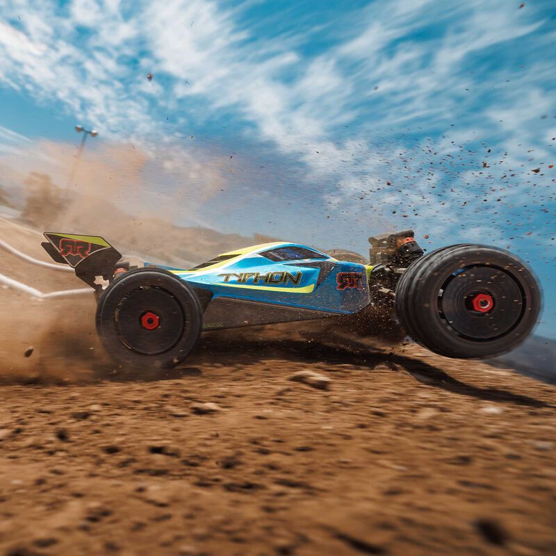 1/8 TYPHON 4X4 223S BLX BRUSHLESS BUGGY RTR WITH DSC BLUE/YELLOW