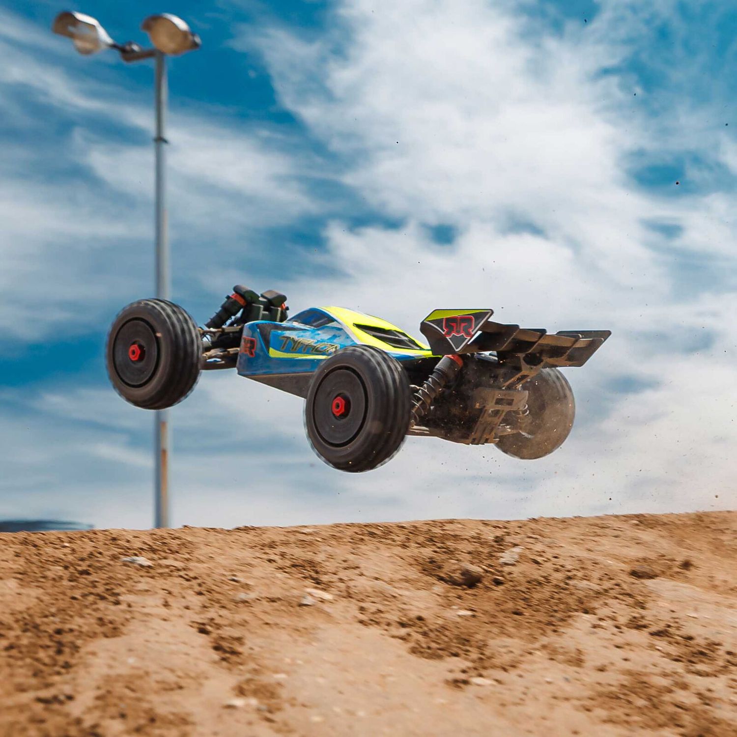 1/8 TYPHON 4X4 223S BLX BRUSHLESS BUGGY RTR WITH DSC BLUE/YELLOW