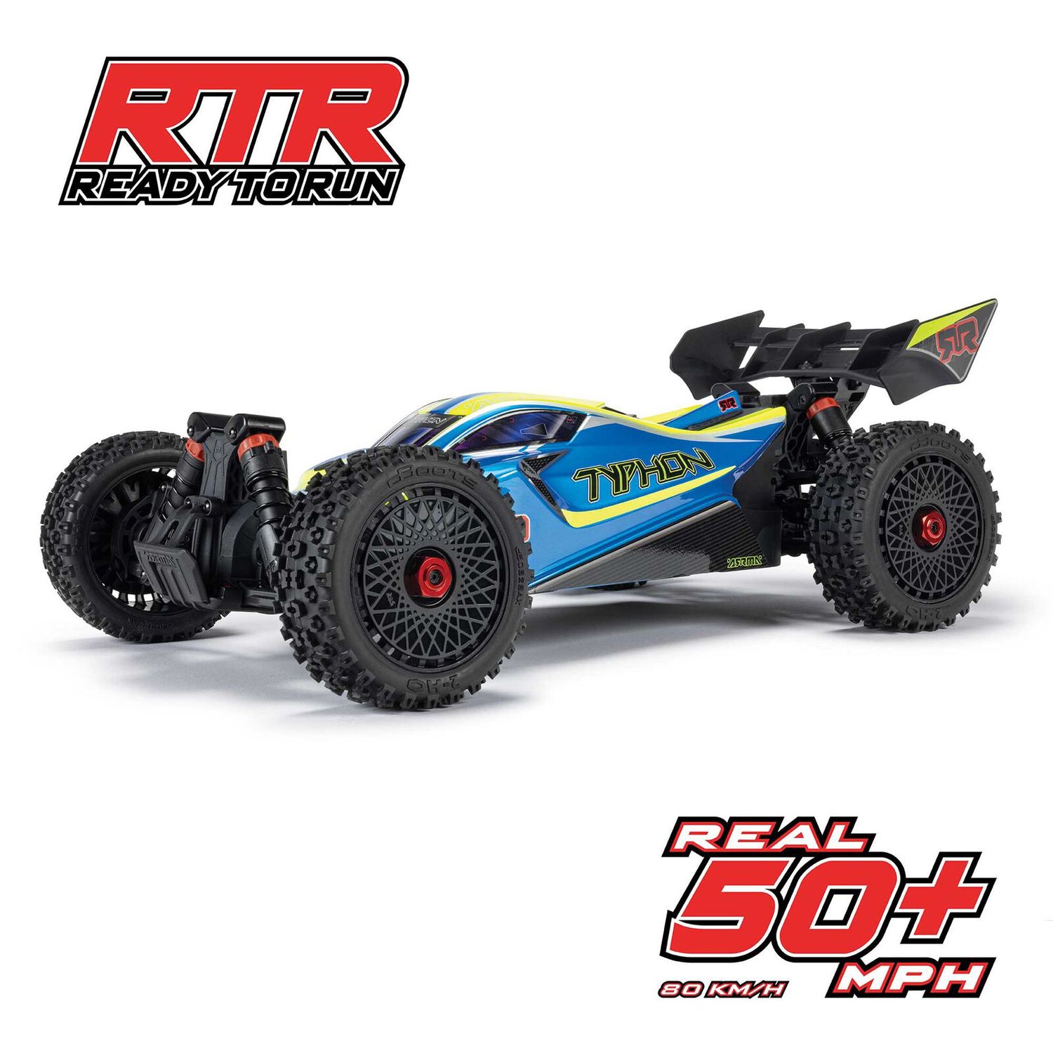 1/8 TYPHON 4X4 223S BLX BRUSHLESS BUGGY RTR WITH DSC BLUE/YELLOW