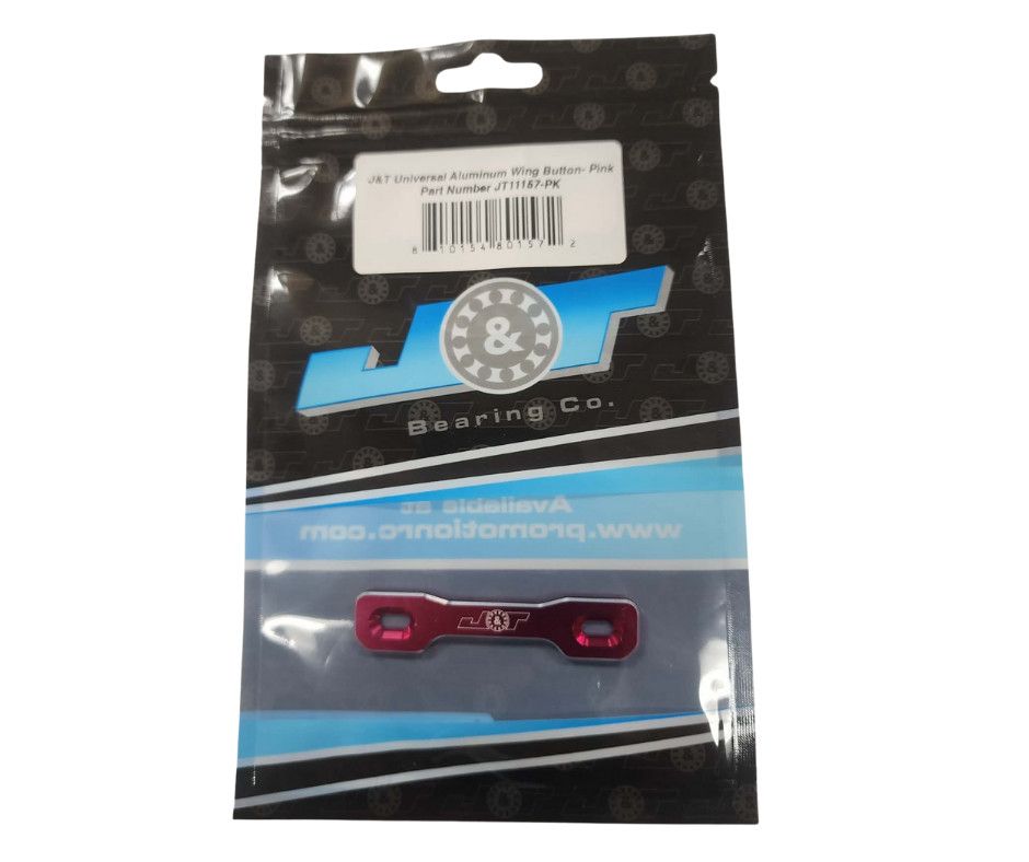 J&amp;T Bearing Co. J&amp;T Universal One Piece 1/8 Aluminum Wing Button (Pink)