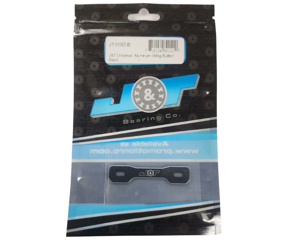 J&amp;T Bearing Co. J&amp;T Universal One Piece 1/8 Aluminum Wing Button (Black)