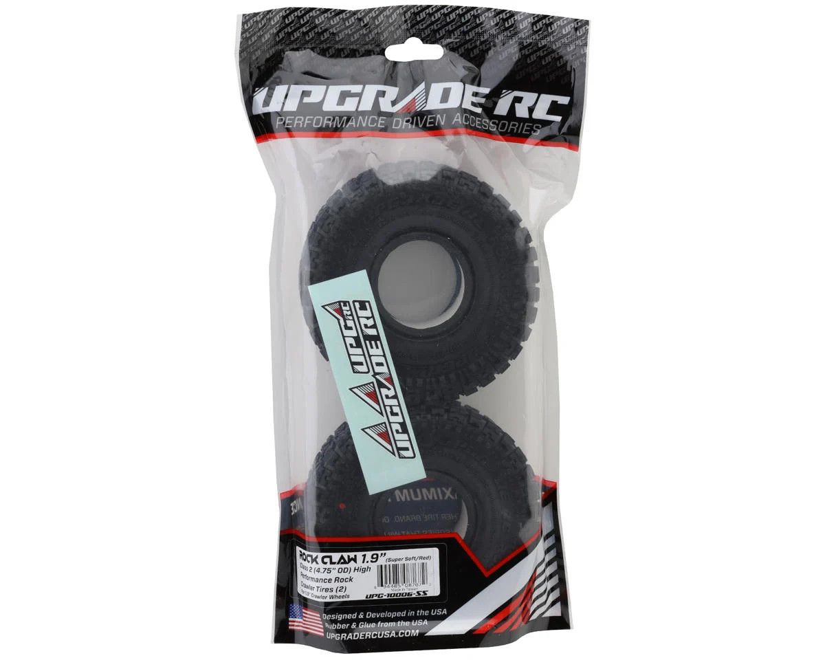 UpGrade RC Rock Claw A/T 1.9" Class 2 High Performance Rock Crawler Tires (2) (Super Soft)