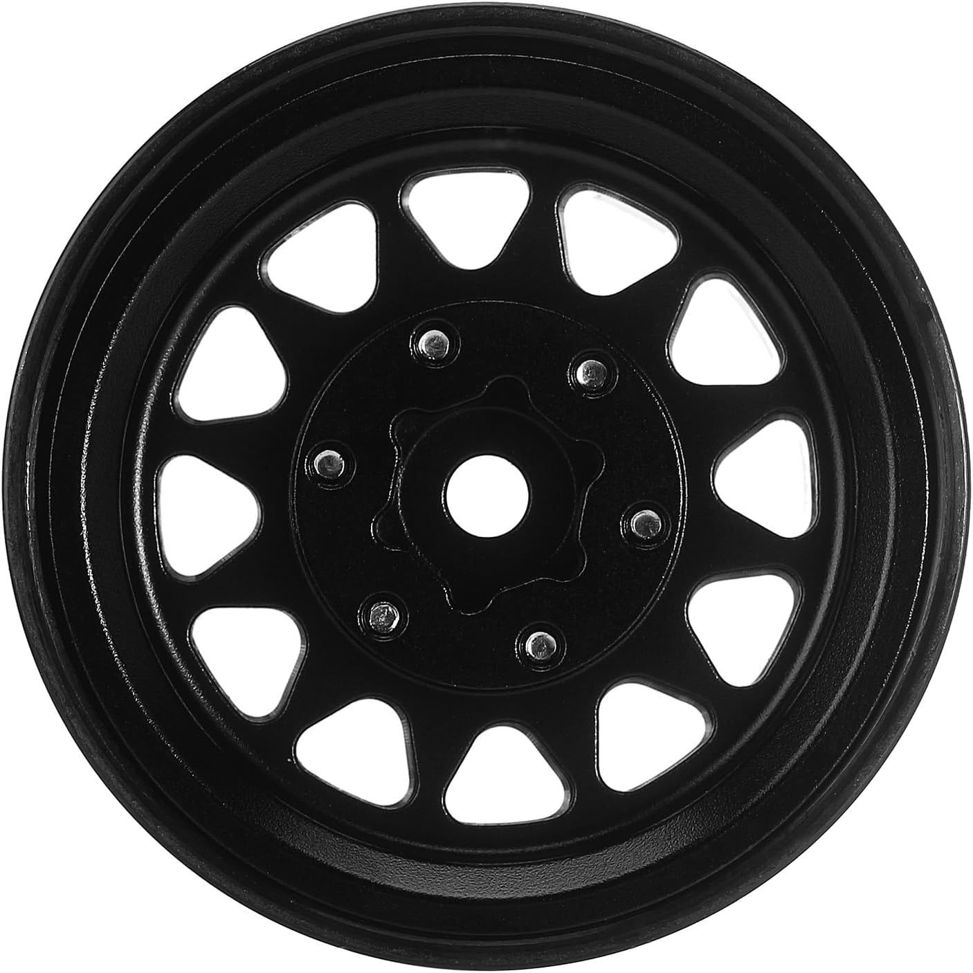 INJORA 1.3 Beadlock Wheel Rims - Brass Wheel Rims 68g -3.75mm for upgrade 1/24 1/18 RC Crawler Car (Black Gold)