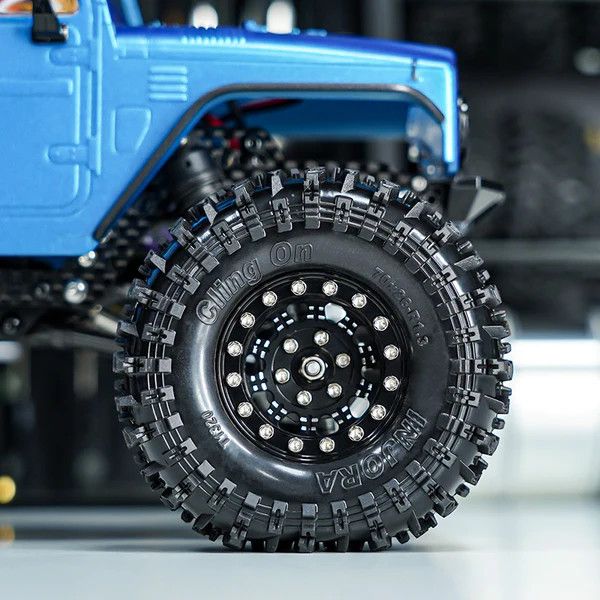INJORA 1.3" Cling-On Tires for SCX24 AX24 1/18 1/24 Micro Crawler Upgrade
