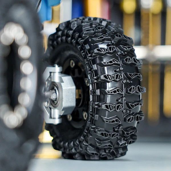 INJORA 1.3" Cling-On Tires for SCX24 AX24 1/18 1/24 Micro Crawler Upgrade