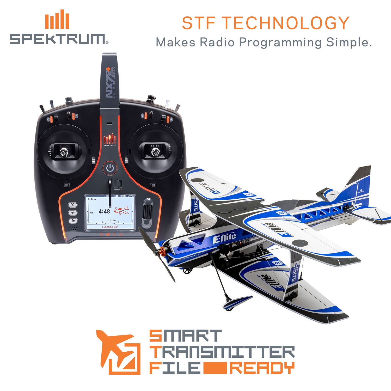 E-Flite 4-Site 3D FF (Flat Foamy) 800mm BNF Basic with AS3X and SAFE Select