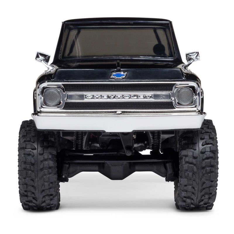 1/30 SCX30 Chevrolet K10 4X4 RTR Brushed Rock Crawler (Battery &amp; Charger Included), Black