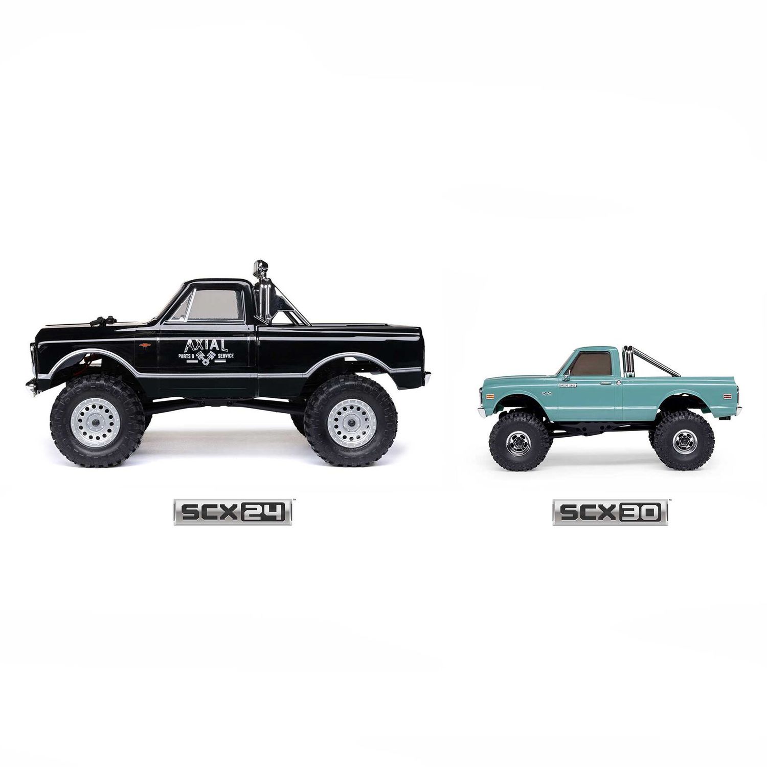 1/30 SCX30 Chevrolet K10 4X4 RTR Brushed Rock Crawler (Battery &amp; Charger Included), Black