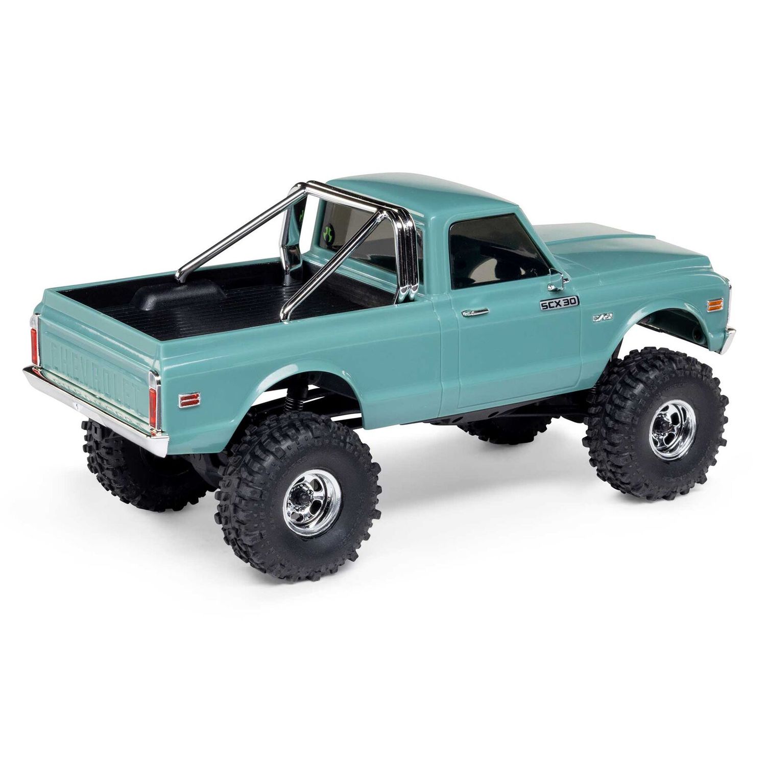 1/30 SCX30 Chevrolet K10 4X4 RTR Brushed Rock Crawler (Battery &amp; Charger Included), Green