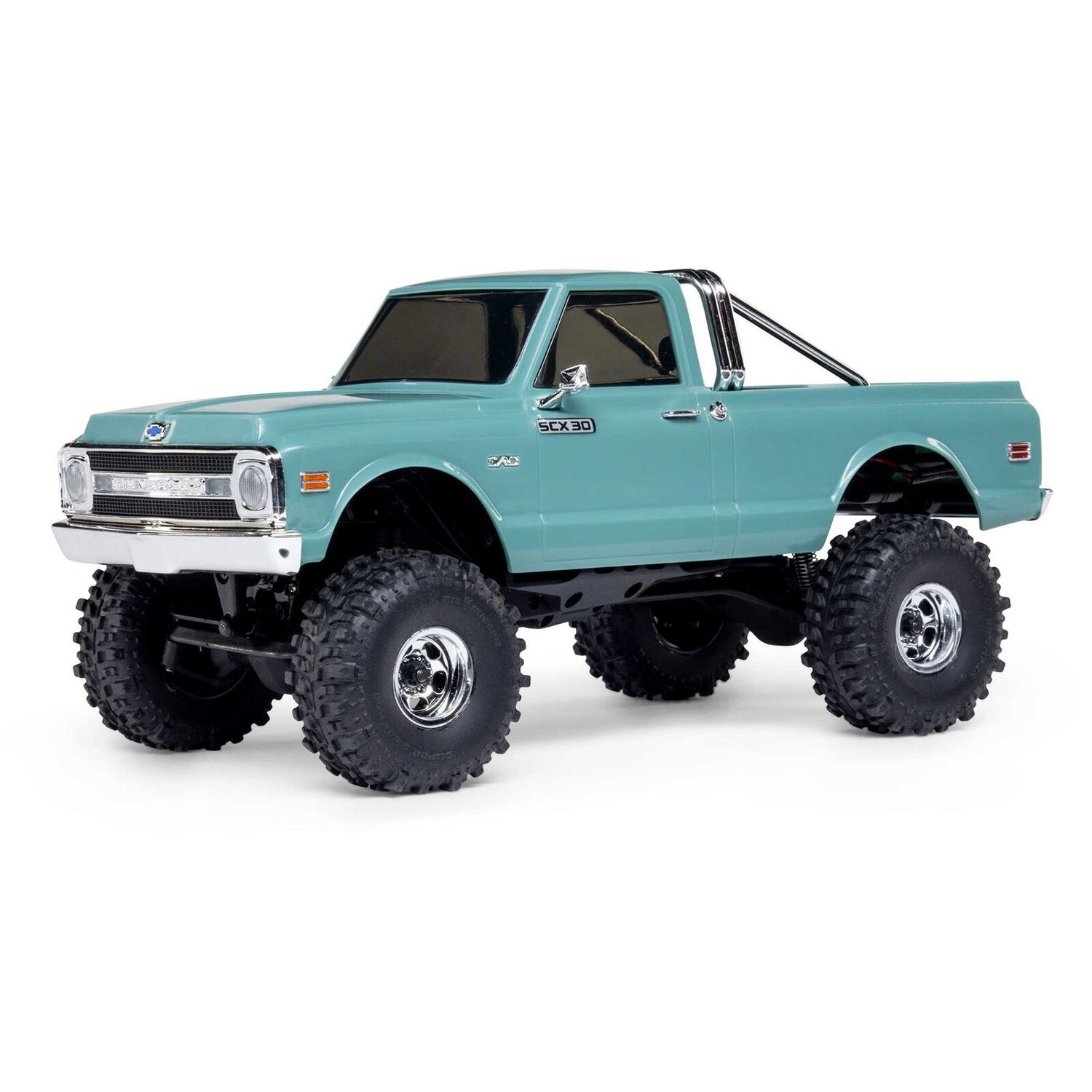 1/30 SCX30 Chevrolet K10 4X4 RTR Brushed Rock Crawler (Battery &amp; Charger Included), Green