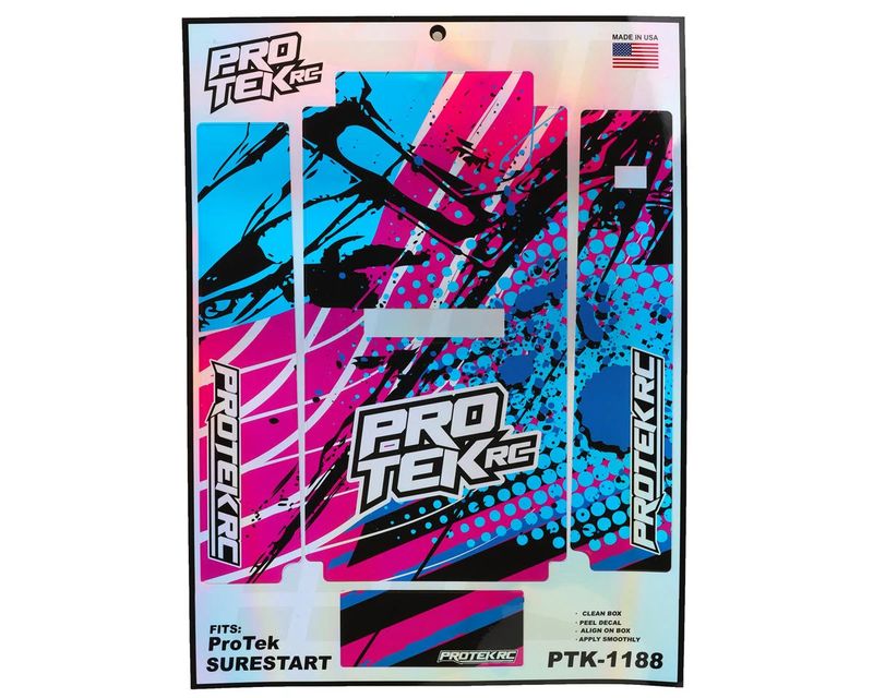 ProTek RC Sure Start Starter Box Wrap (Hectic Holographic)