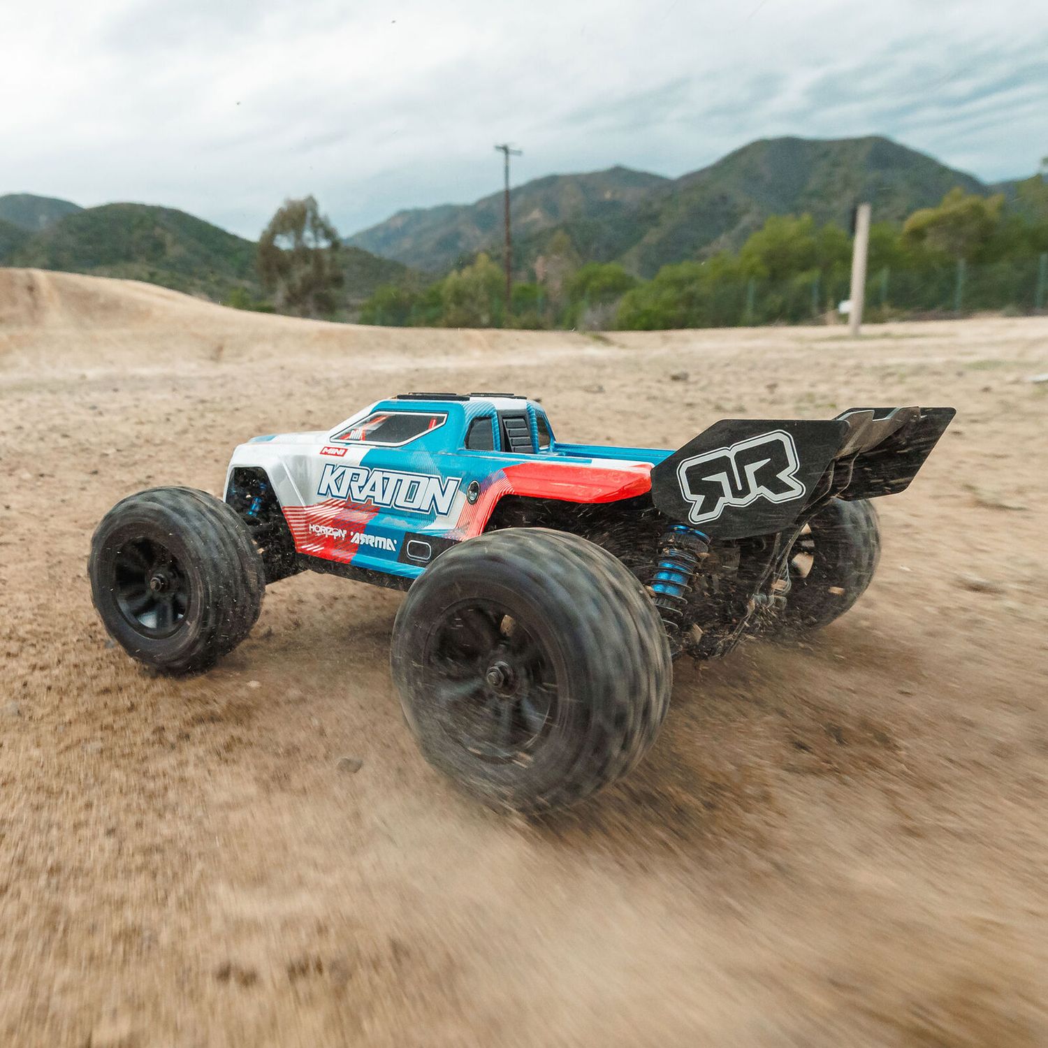 1/16 MINI KRATON 3S DSC 4X4 RTR Brushless Speed Truck (3S Battery &amp; Charger Included) , Red/Blue