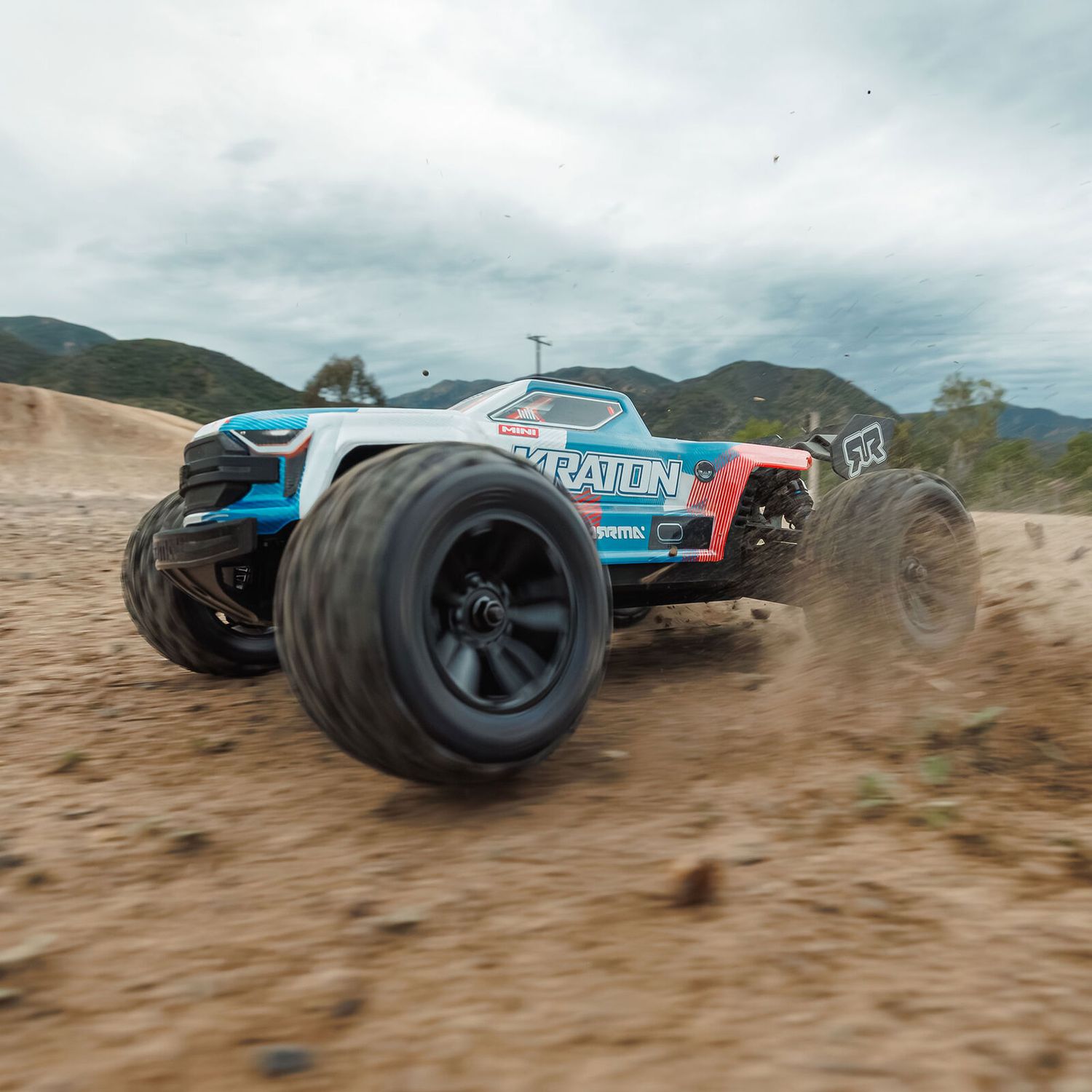 1/16 MINI KRATON 3S DSC 4X4 RTR Brushless Speed Truck (3S Battery &amp; Charger Included) , Red/Blue