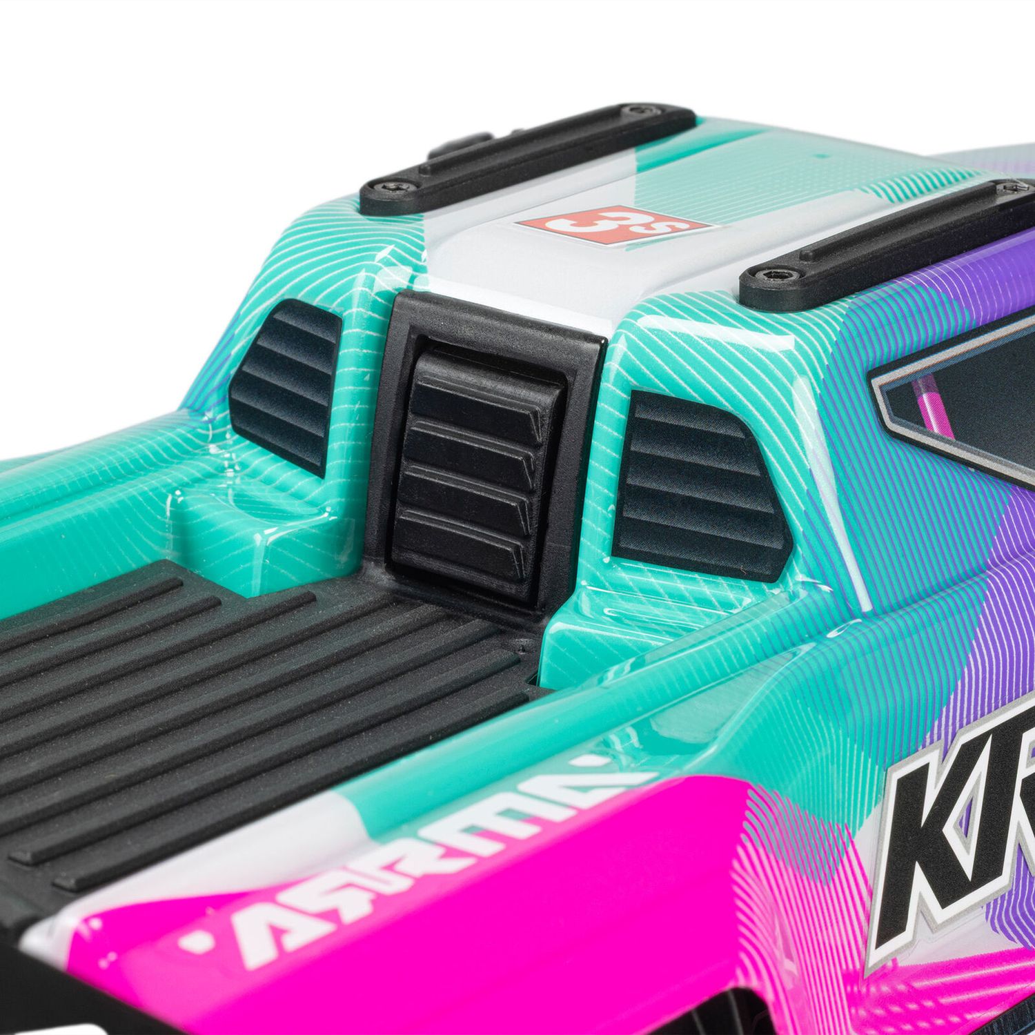 1/16 MINI KRATON 3S DSC 4X4 RTR Brushless Speed Truck (3S Battery &amp; Charger Included) , Teal/Pink