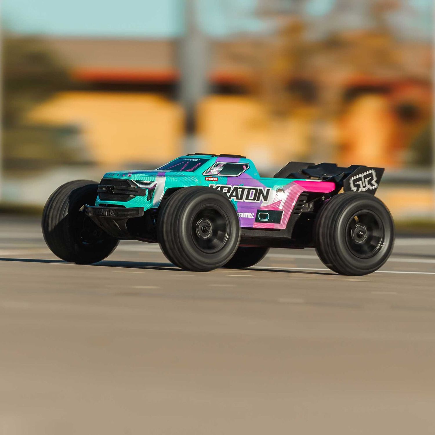 1/16 MINI KRATON 3S DSC 4X4 RTR Brushless Speed Truck (3S Battery &amp; Charger Included) , Teal/Pink