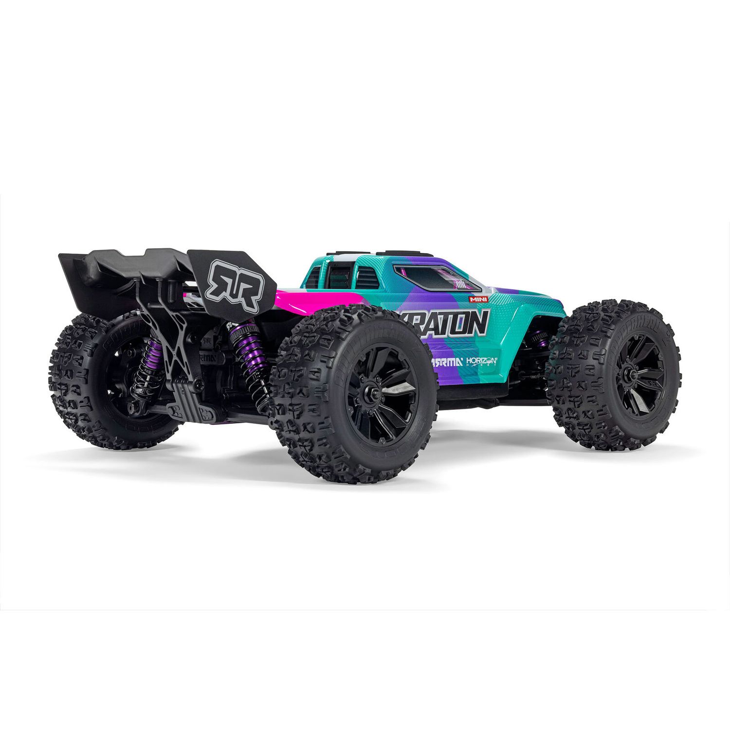 1/16 MINI KRATON 3S DSC 4X4 RTR Brushless Speed Truck (3S Battery &amp; Charger Included) , Teal/Pink