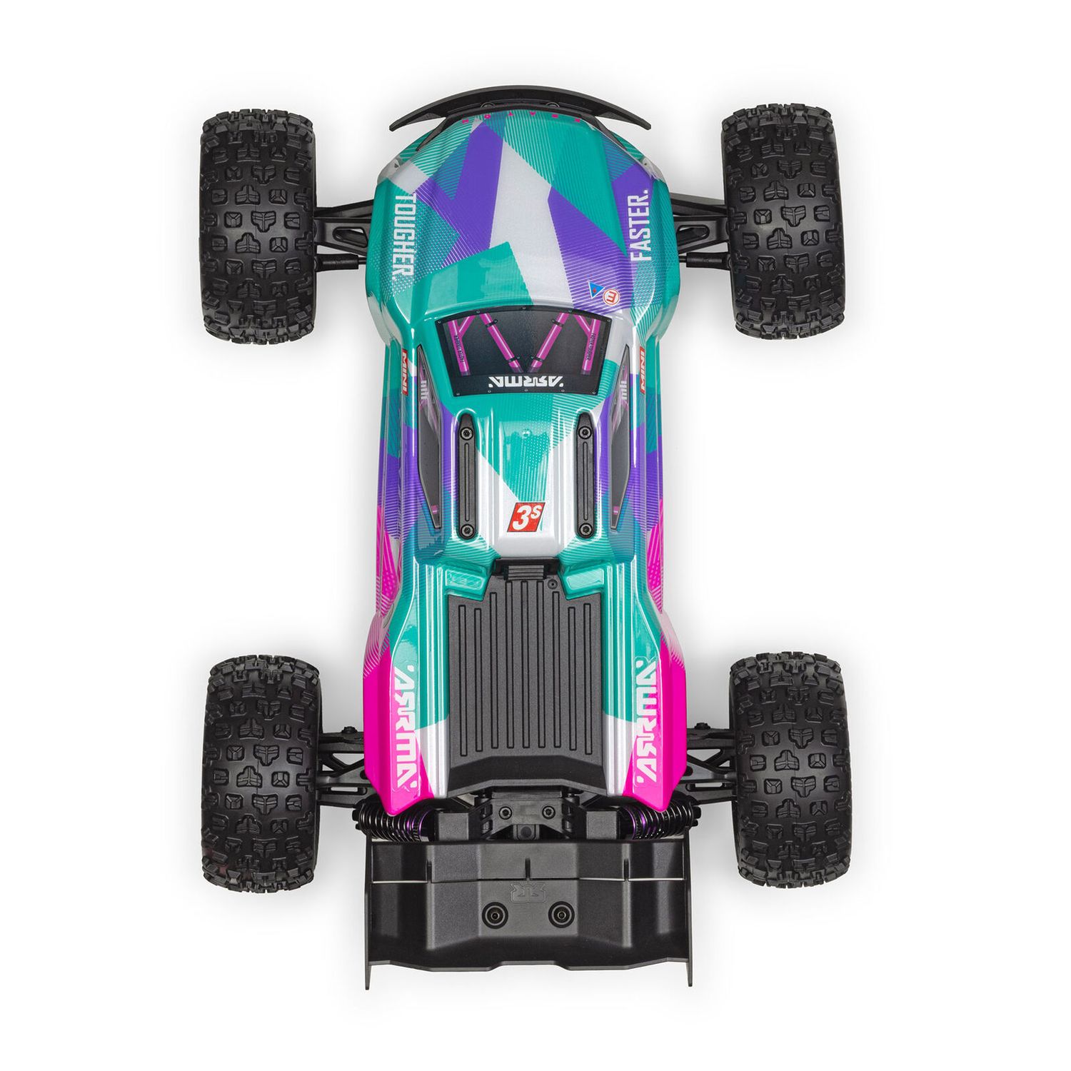 1/16 MINI KRATON 3S DSC 4X4 RTR Brushless Speed Truck (3S Battery &amp; Charger Included) , Teal/Pink