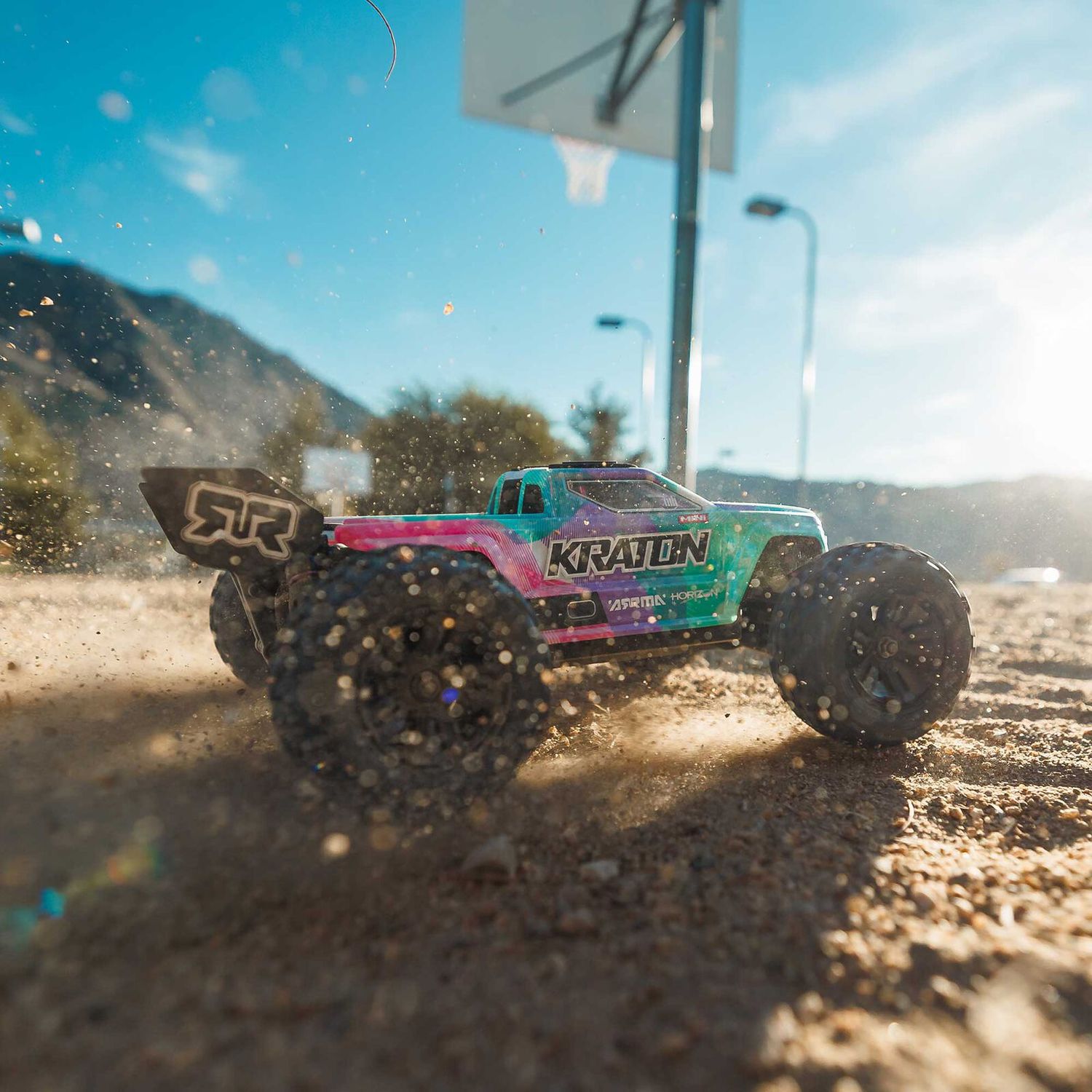 1/16 MINI KRATON 3S DSC 4X4 RTR Brushless Speed Truck (3S Battery &amp; Charger Included) , Teal/Pink