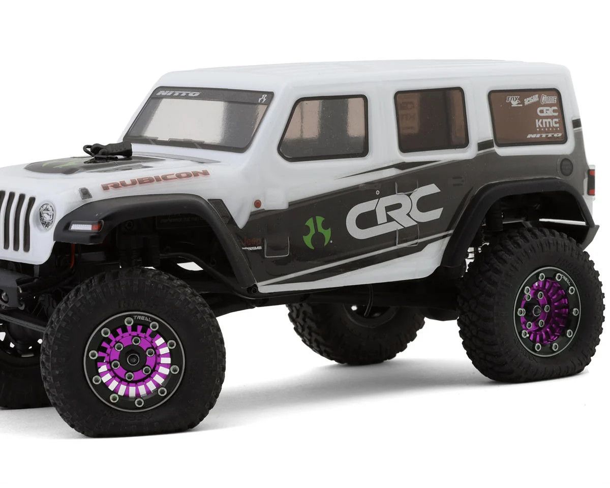 Treal Hobby Type C 1.0" Aluminum Beadlock Crawler Wheels (Purple) (4) (27.3g)