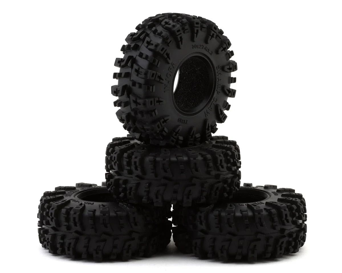 Injora 1.3" Swamp Claw M/T Micro Rock Crawler Tires (4) (70mm OD) (S5)