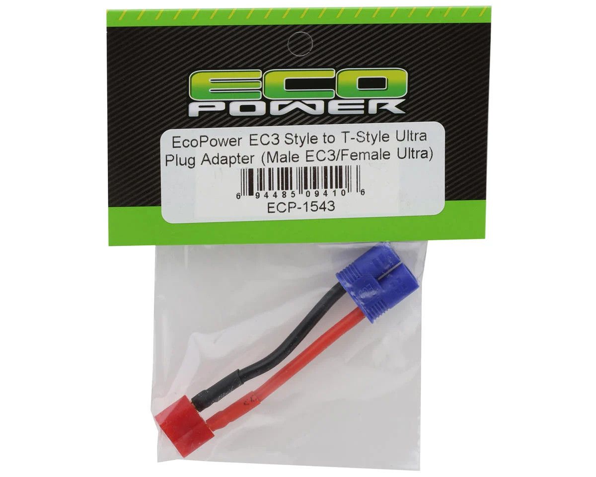 EcoPower EC3 Style to T-Style Ultra Plug Adapter (Male EC3/Female T-Style)