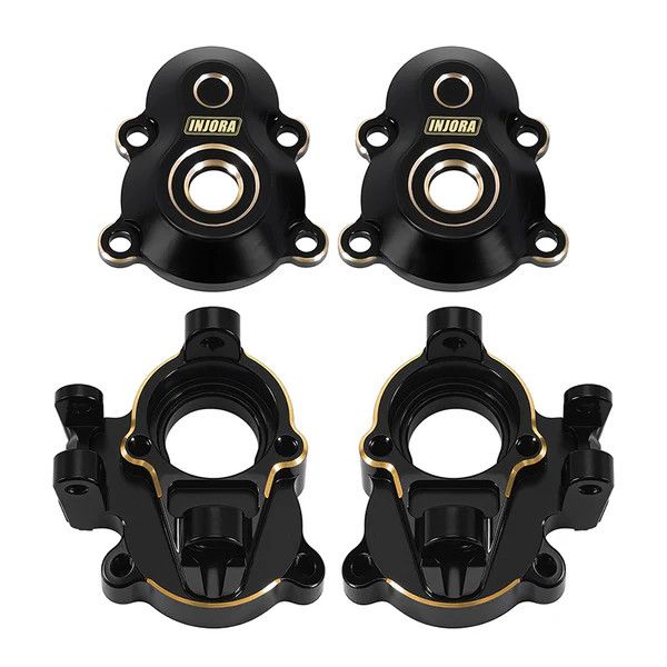 INJORA Brass Front Outer Portal Housings for 1/18 Redcat Ascent-18 Scout II Brushless APEX