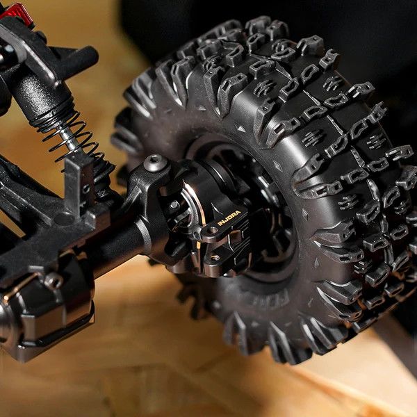 INJORA Brass Front Outer Portal Housings for 1/18 Redcat Ascent-18 Scout II Brushless APEX