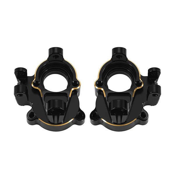 Injora Redcat Ascent-18 Apex Brass Steering Knuckles (Black) (2) (14.3g ea)