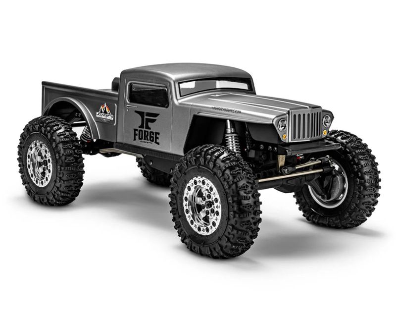 JConcepts The Forge 1/10 Rock Crawler Pre-Trimmed Body (12.3") (Clear)
