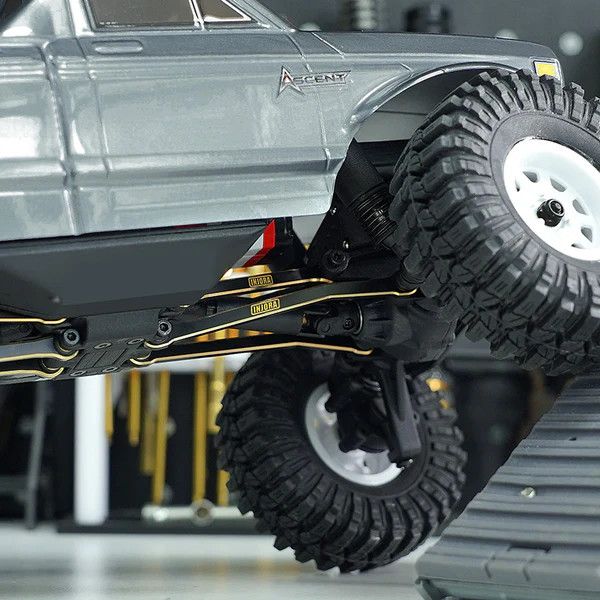 INJORA Black Brass High Clearance Chassis Links for 1/18 Redcat Ascent-18