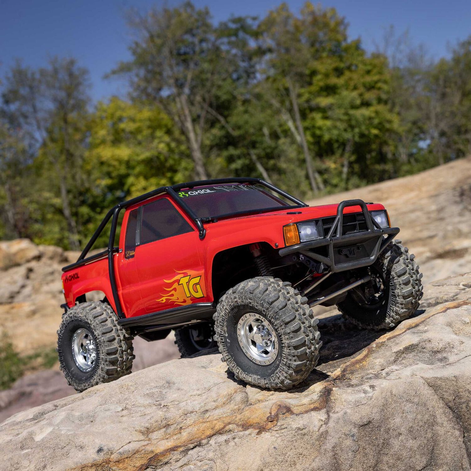 1/10 SCX10 III 1987 Toyota SR5 4X4 RTR Brushed Rock Crawler, Red