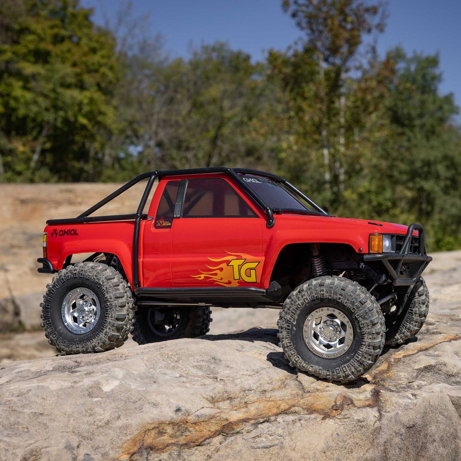 1/10 SCX10 III 1987 Toyota SR5 4X4 RTR Brushed Rock Crawler, Red