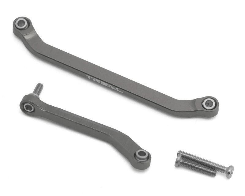 Treal Hobby Axial SCX30 7075 Aluminum Steering Links Set (Grey)