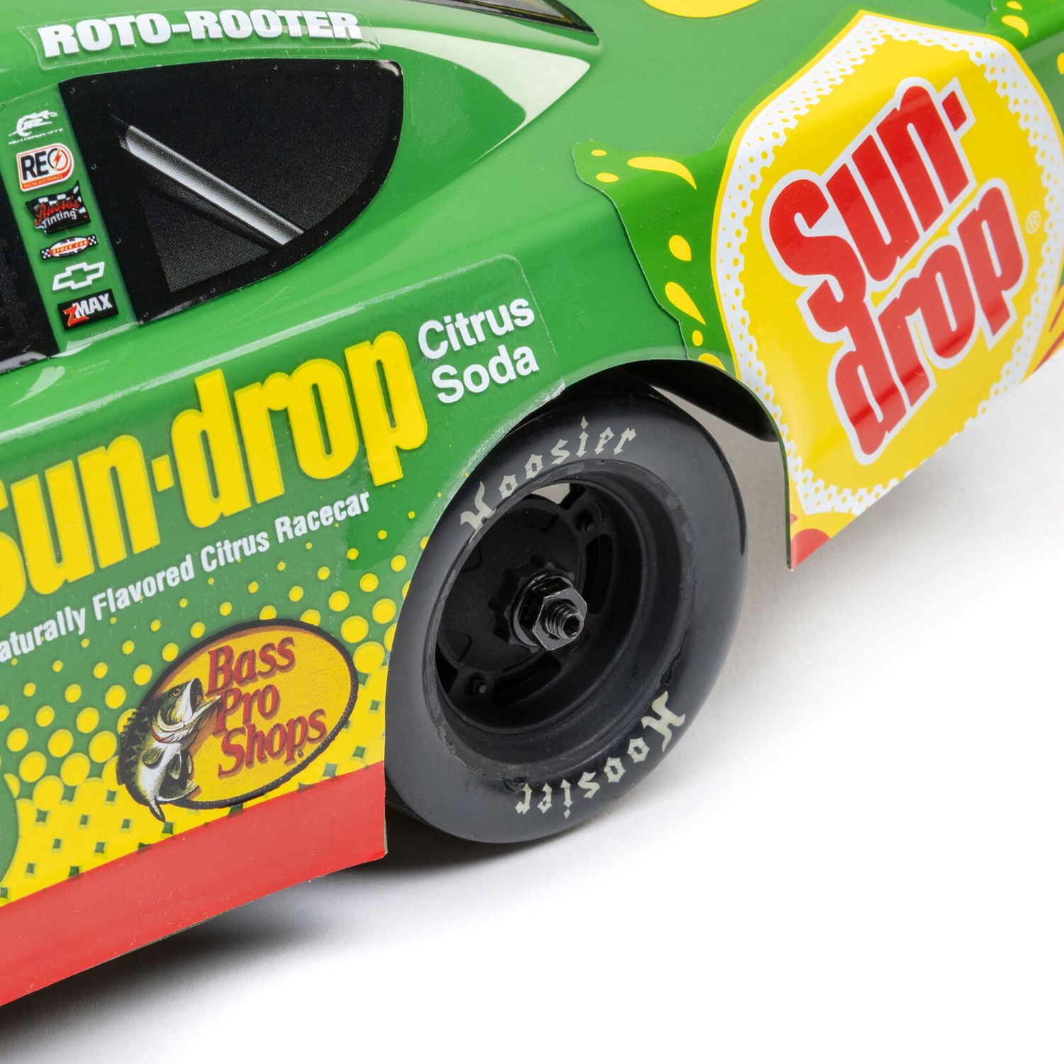 1/12 Losi Asphalt Late Model Dale Earnhardt Jr. No. 8 2025 Sun Drop Chevrolet ZL1 2S AWD On-Road (Battery &amp; Charger Included), Green