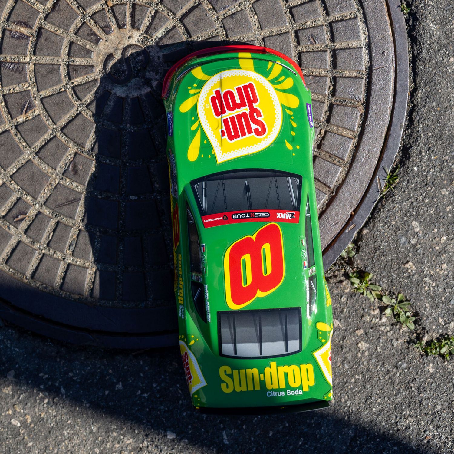 1/12 Losi Asphalt Late Model Dale Earnhardt Jr. No. 8 2025 Sun Drop Chevrolet ZL1 2S AWD On-Road (Battery &amp; Charger Included), Green