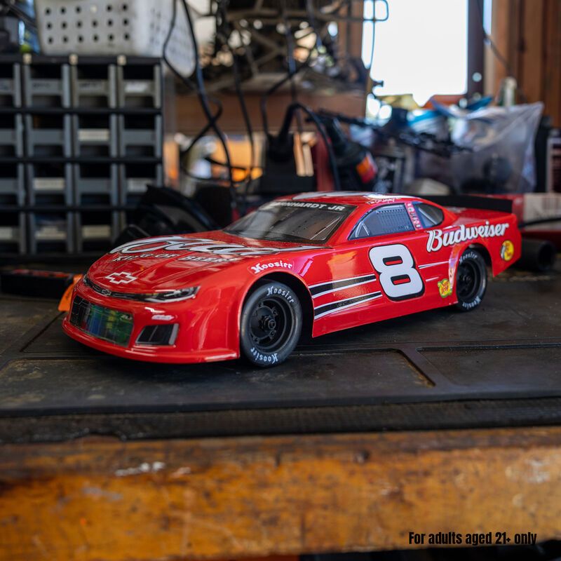 1/12 Losi Asphalt Late Model Dale Earnhardt Jr. No. 8 2025 Budweiser Chevrolet ZL1 2S AWD On-Road (Battery &amp; Charger Included), Red