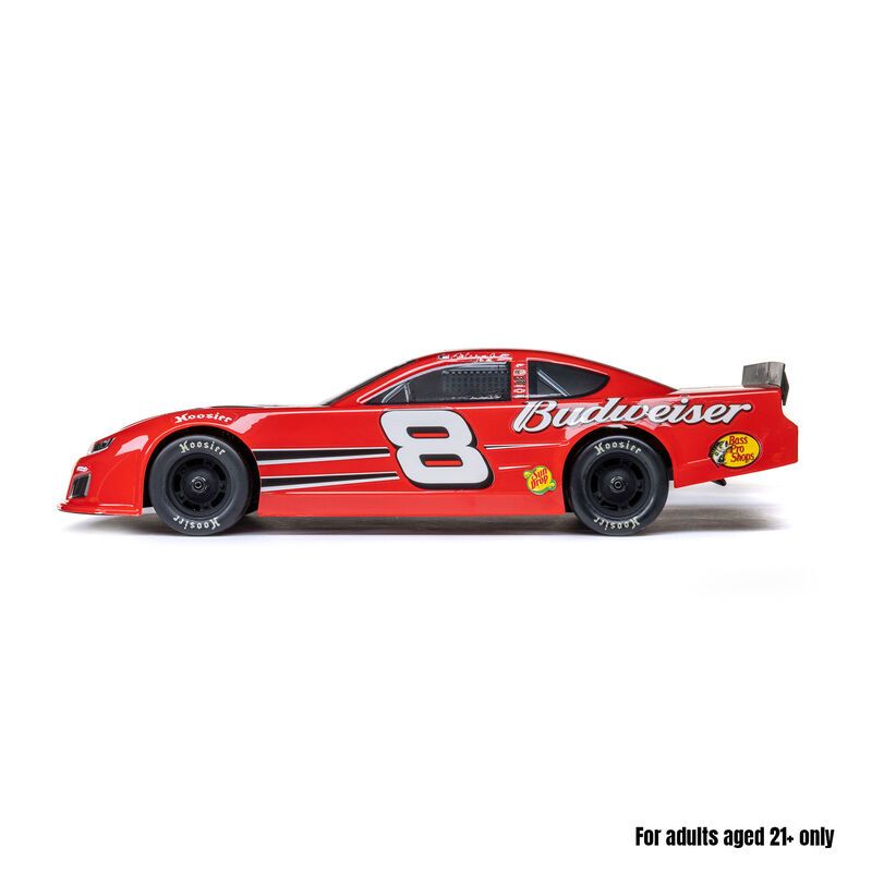 1/12 Losi Asphalt Late Model Dale Earnhardt Jr. No. 8 2025 Budweiser Chevrolet ZL1 2S AWD On-Road (Battery &amp; Charger Included), Red