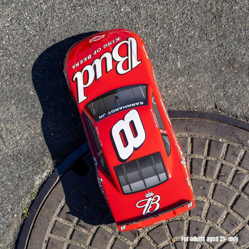 1/12 Losi Asphalt Late Model Dale Earnhardt Jr. No. 8 2025 Budweiser Chevrolet ZL1 2S AWD On-Road (Battery &amp; Charger Included), Red