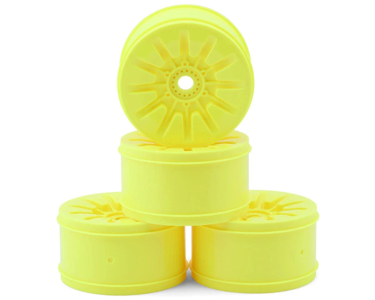 JConcepts Pioneer 4.0" Standard Offset 1/8 Truck Wheels (Yellow) (4)
