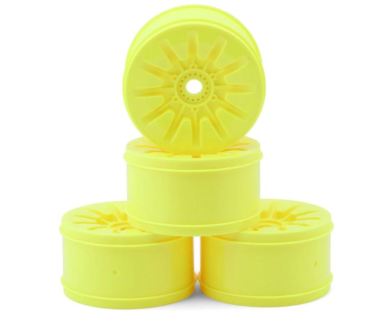 JConcepts Pioneer 4.0" Standard Offset 1/8 Truck Wheels (Yellow) (4)