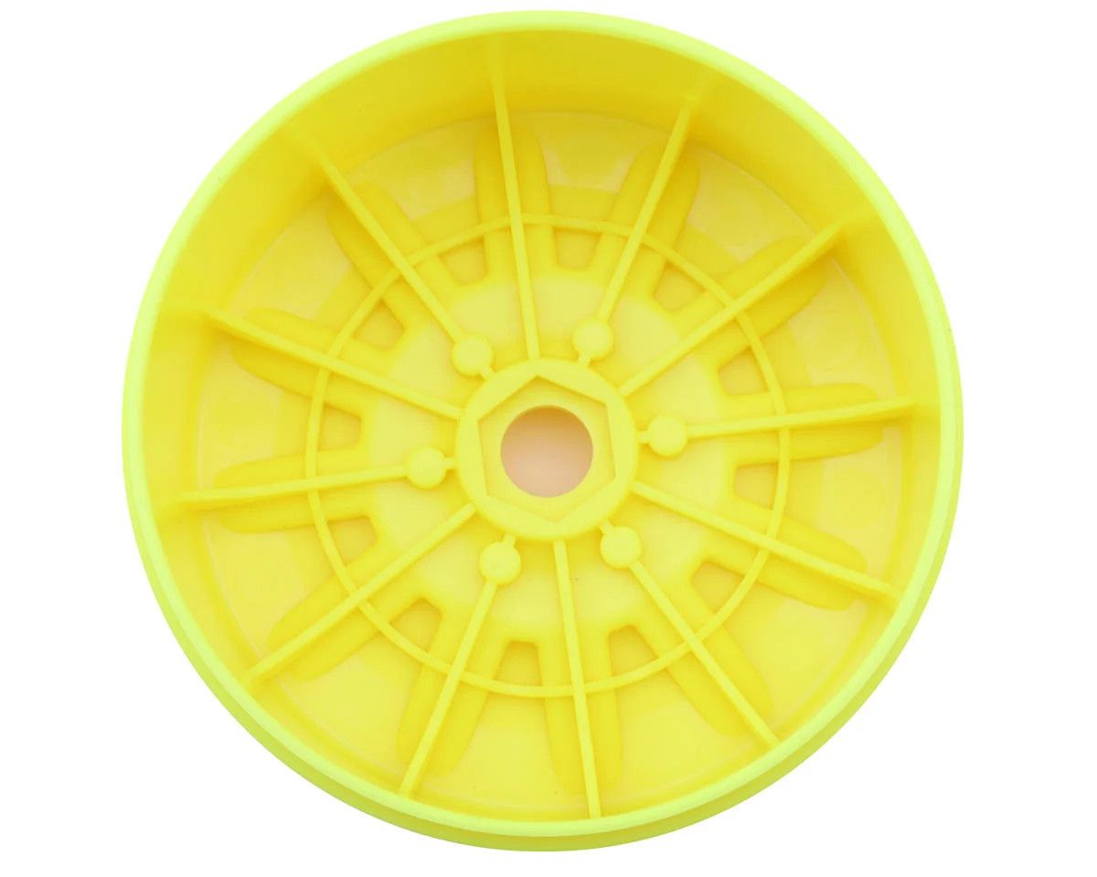 JConcepts Pioneer 4.0" Standard Offset 1/8 Truck Wheels (Yellow) (4)