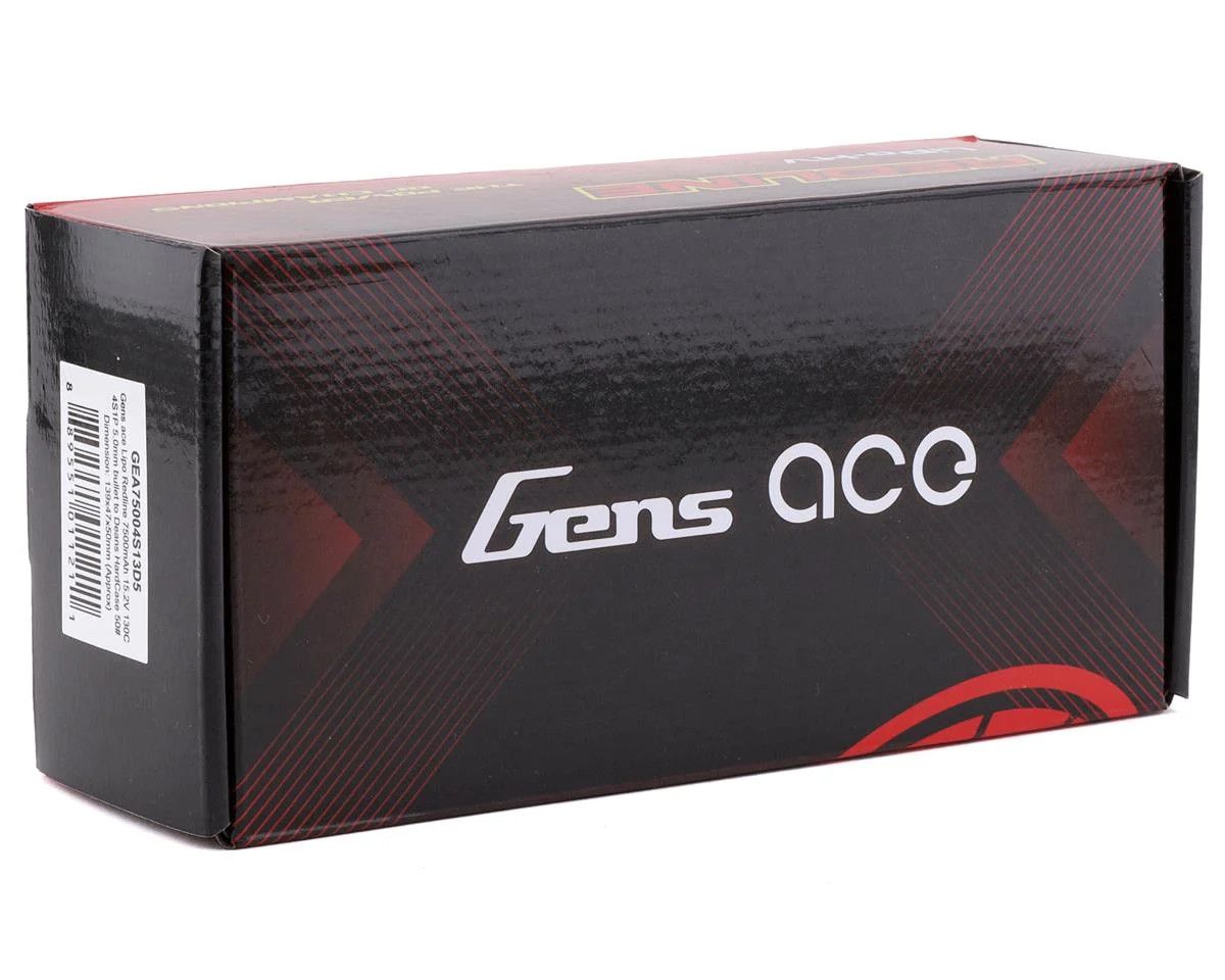 Gens Ace 4s LiHV LiPo Battery 130C w/5mm Bullets &amp; T-Style Adapter (15.2V/7500mAh)
