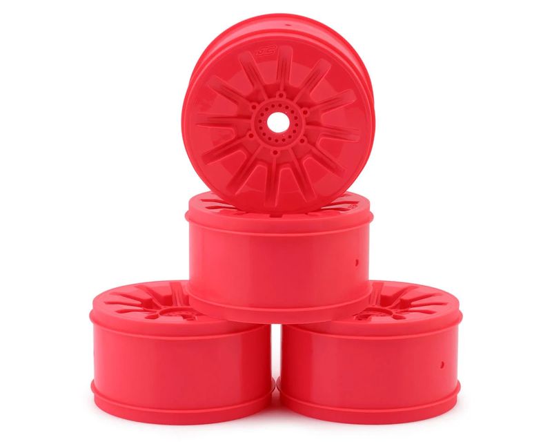 JConcepts RM2 Pioneer 4.0" Standard Offset 1/8 Truck Wheels (RM2 Pink) (4)