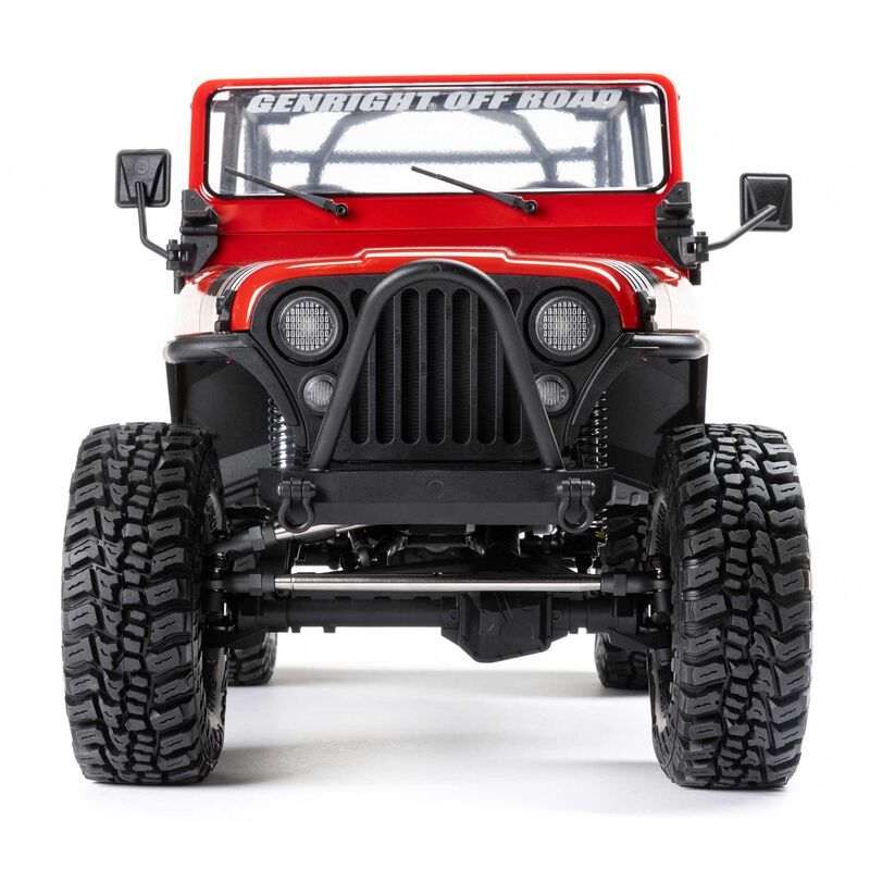 1/10 SCX10 III Jeep CJ-7 4X4 RTR Brushed Rock Crawler, Red