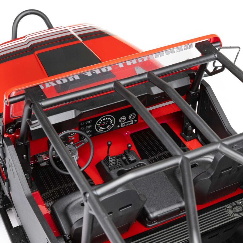 1/10 SCX10 III Jeep CJ-7 4X4 RTR Brushed Rock Crawler, Red